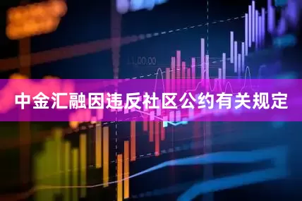中金汇融因违反社区公约有关规定