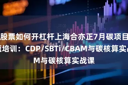 股票如何开杠杆上海合亦正7月碳项目专题培训：CDP/SBTi/CBAM与碳核算实战课