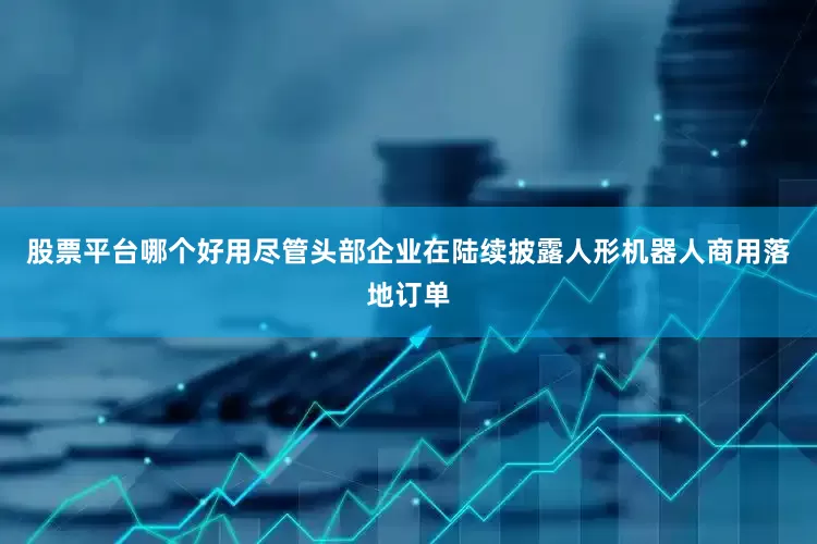股票平台哪个好用尽管头部企业在陆续披露人形机器人商用落地订单